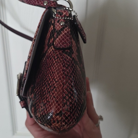 Coach Python Embossed Soho Snakeskin Leather Crossbody Bag. - Picture 4 of 13